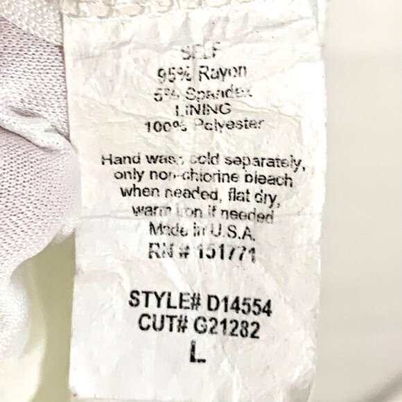 Gilli Striped Midi Dress Size L Navy Blue White Tie Waist Lined Short Sleeve - Picture 8 of 9